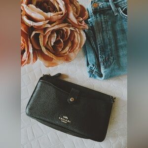 Coach Black Leather Women's Bag